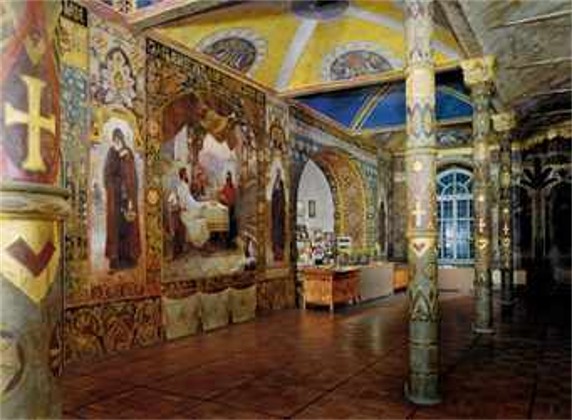 Image - Ivan Izhakevych's frescoes in the Refectory Church of the Kyivan Cave Monastery.